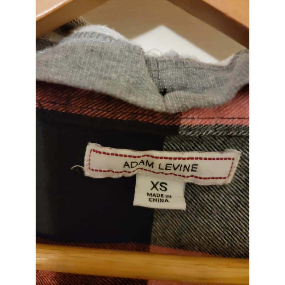 Size XS Juniors Adam Levine flannel w/ hood - Picture 5 of 5